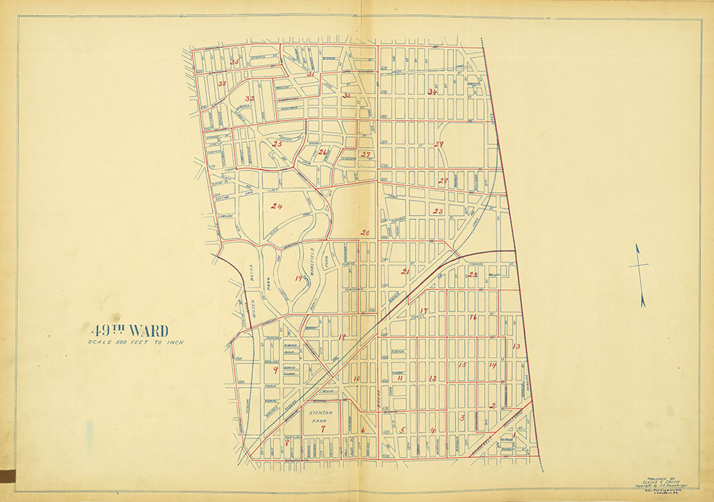 Maps of the Ward Boundaries of Philadelphia, Ward 49