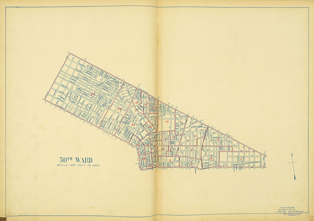 Maps of the Ward Boundaries of Philadelphia, Ward 50