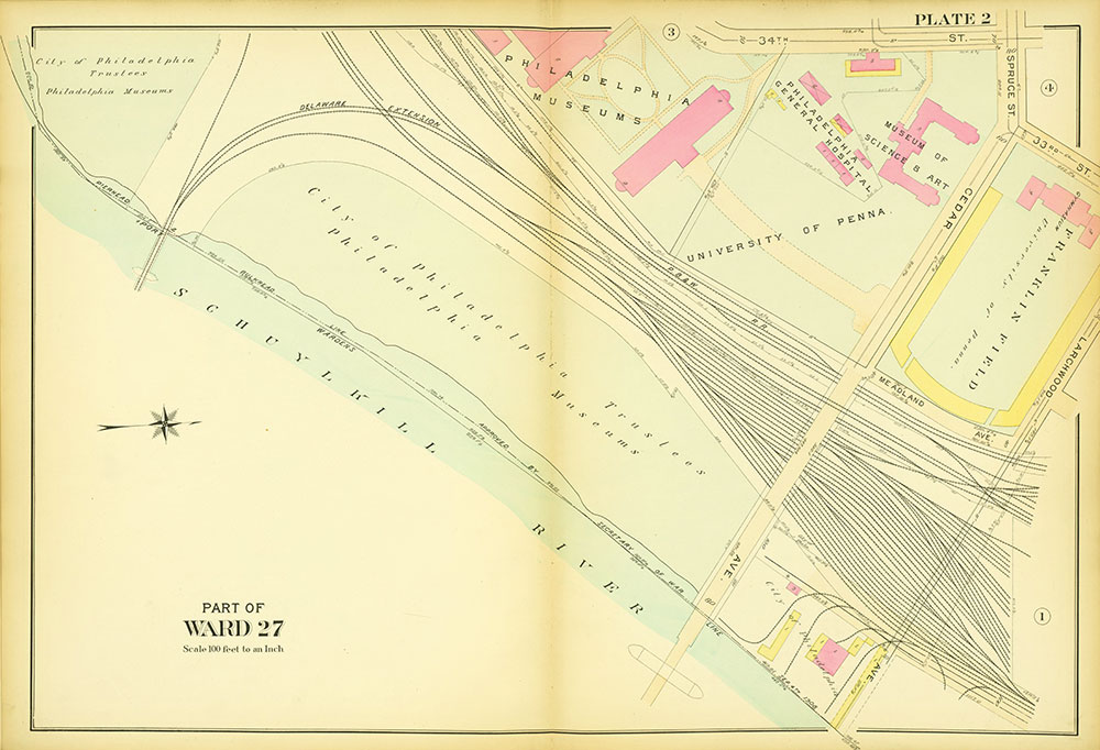 Atlas of the 27th & 46th Wards of the City of Philadelphia, Plate 2
