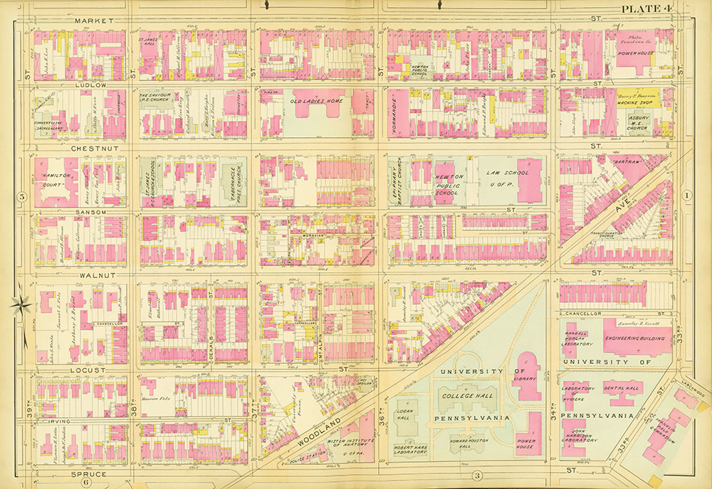 Atlas of the 27th & 46th Wards of the City of Philadelphia, Plate 4