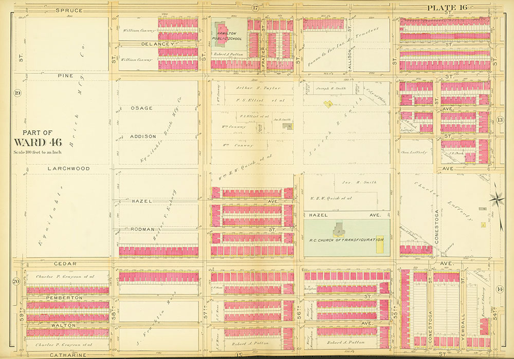Atlas of the 27th & 46th Wards of the City of Philadelphia, Plate 16