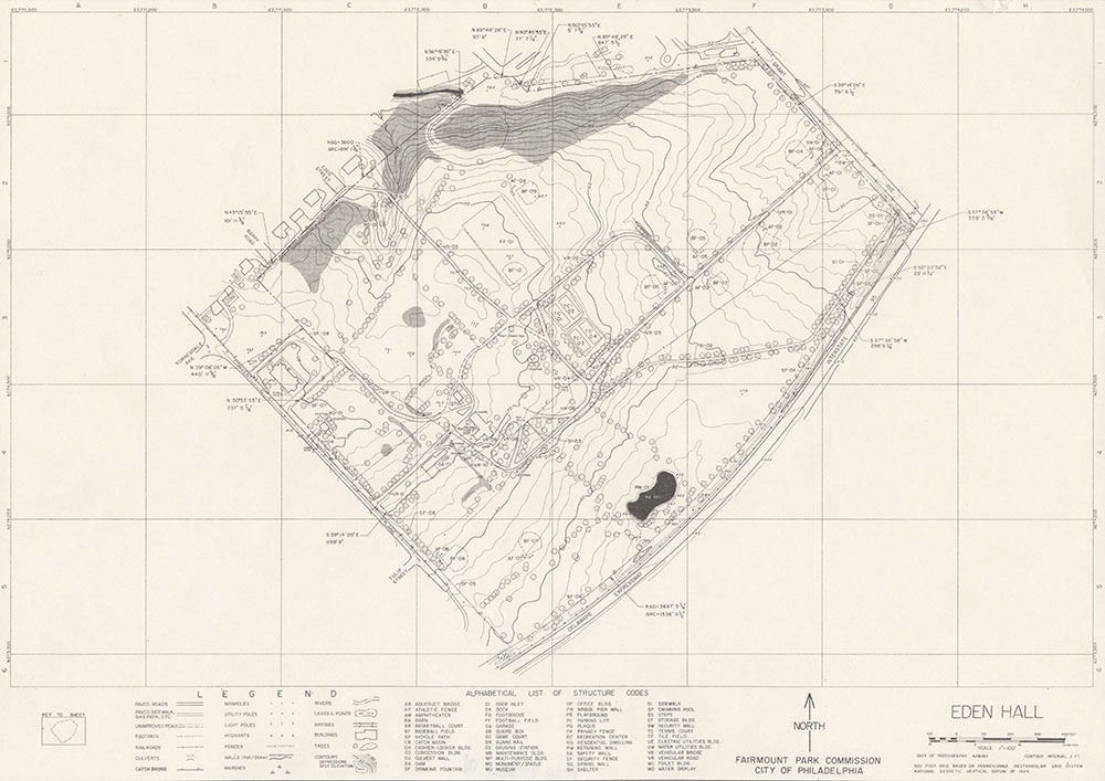 Eden Hall Park, 1982, Map