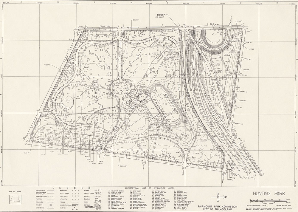 Hunting Park, 1982, Map