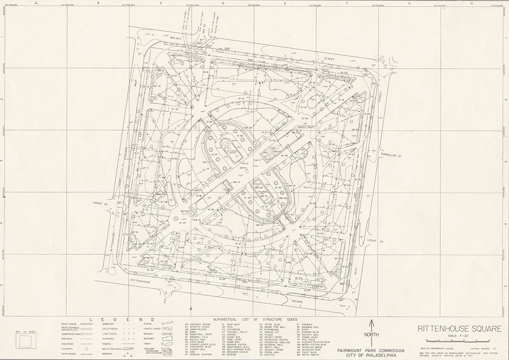 Rittenhouse Square, 1983, Map