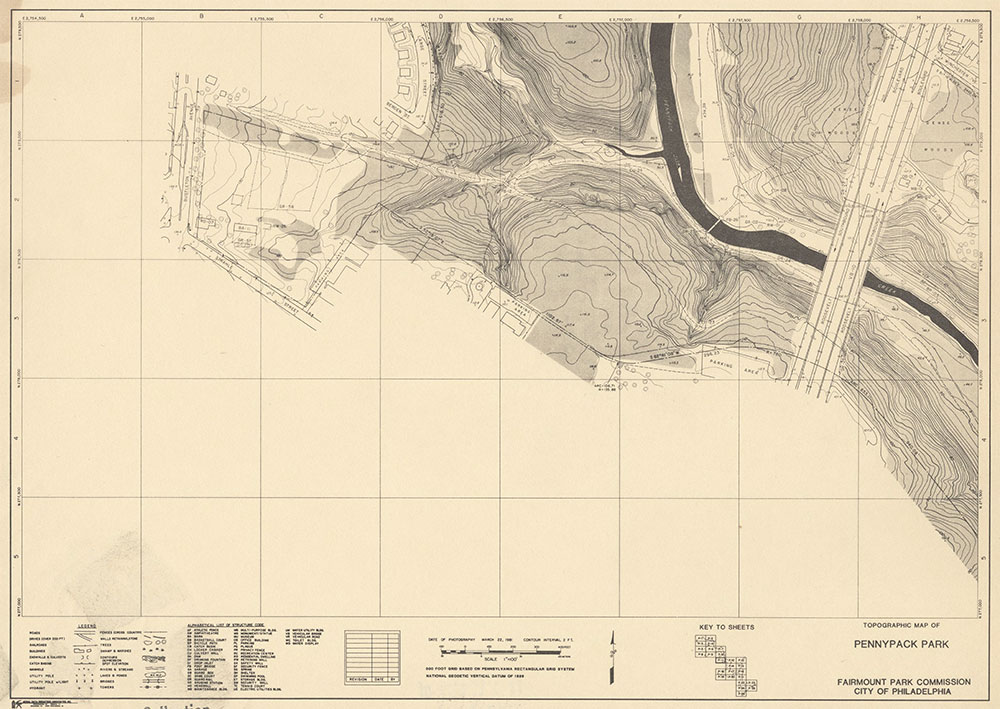 Pennypack Park, 1981, Map P-9