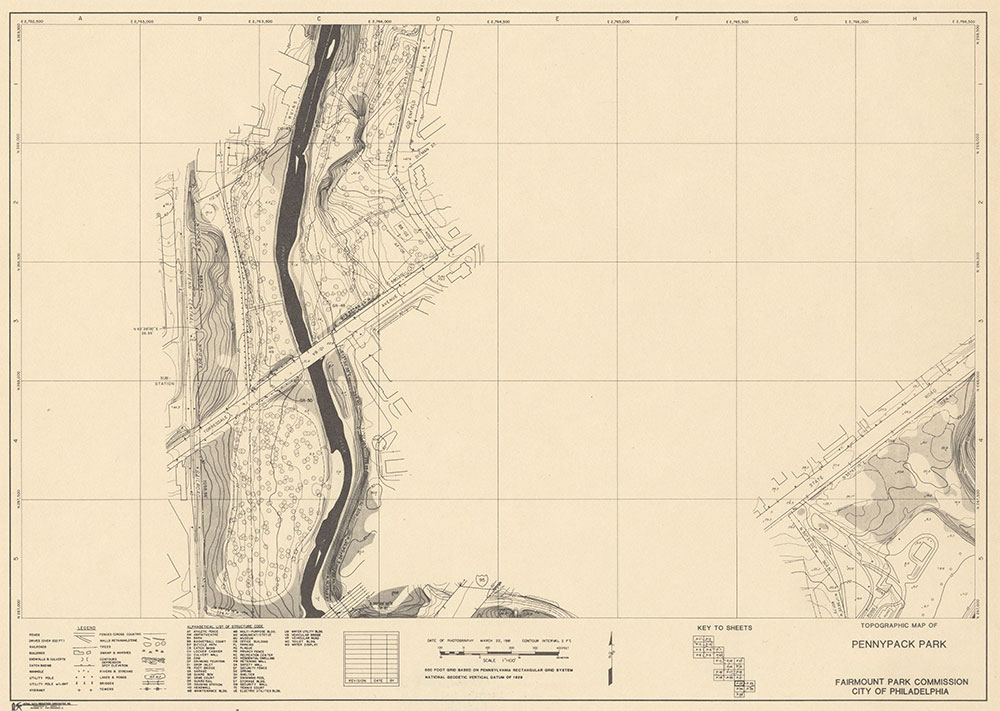Pennypack Park, 1981, Map P-22