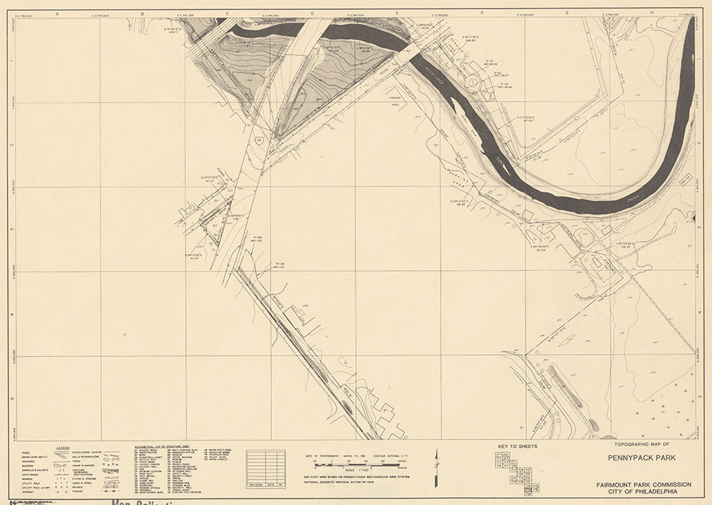 Pennypack Park, 1981, Map P-24