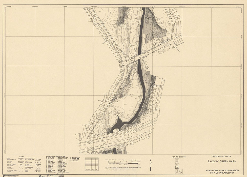 Tacony Creek Park, 1981, Map T-4