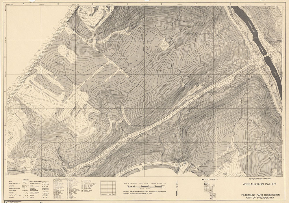 Wissahickon Valley, 1981, Map W-2