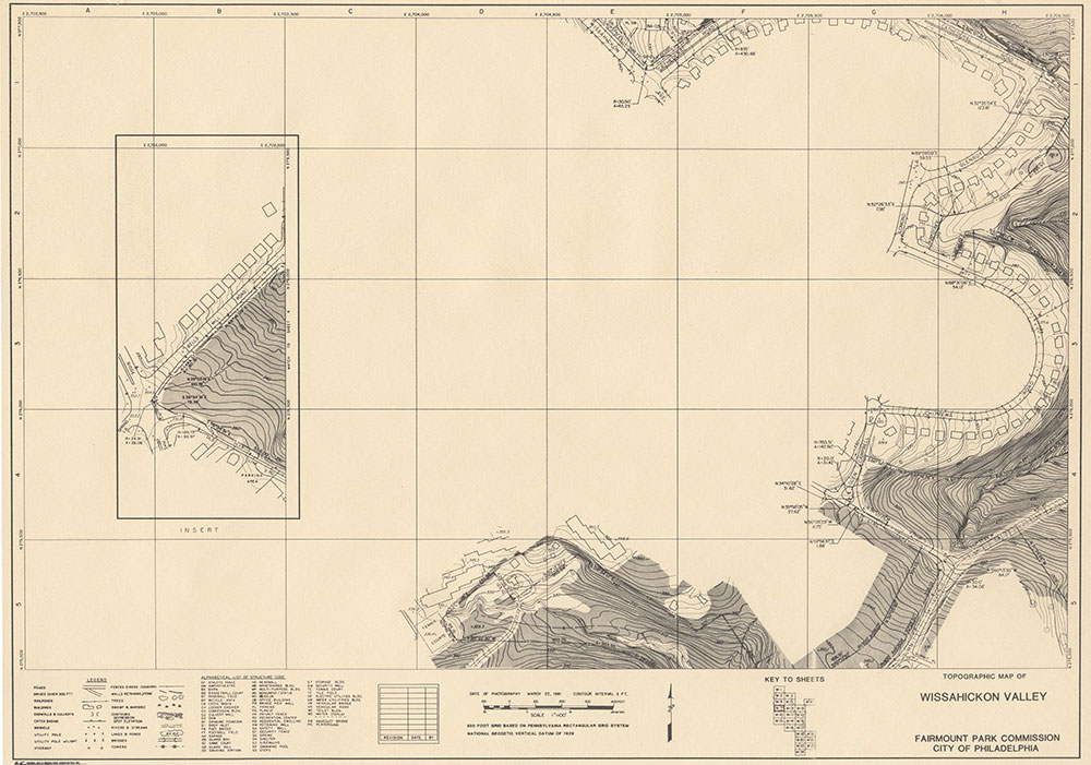 Wissahickon Valley, 1981, Map W-7