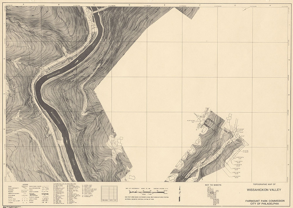 Wissahickon Valley, 1981, Map W-8
