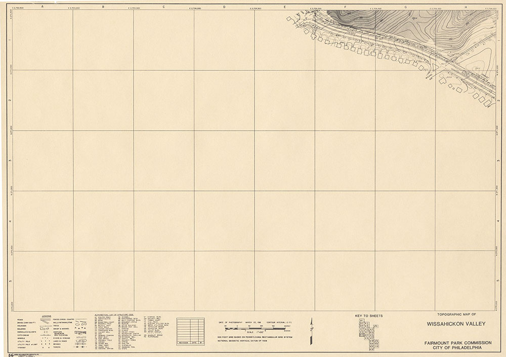 Wissahickon Valley, 1981, Map W-13