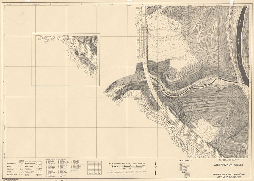 Wissahickon Valley, 1981, Map W-16