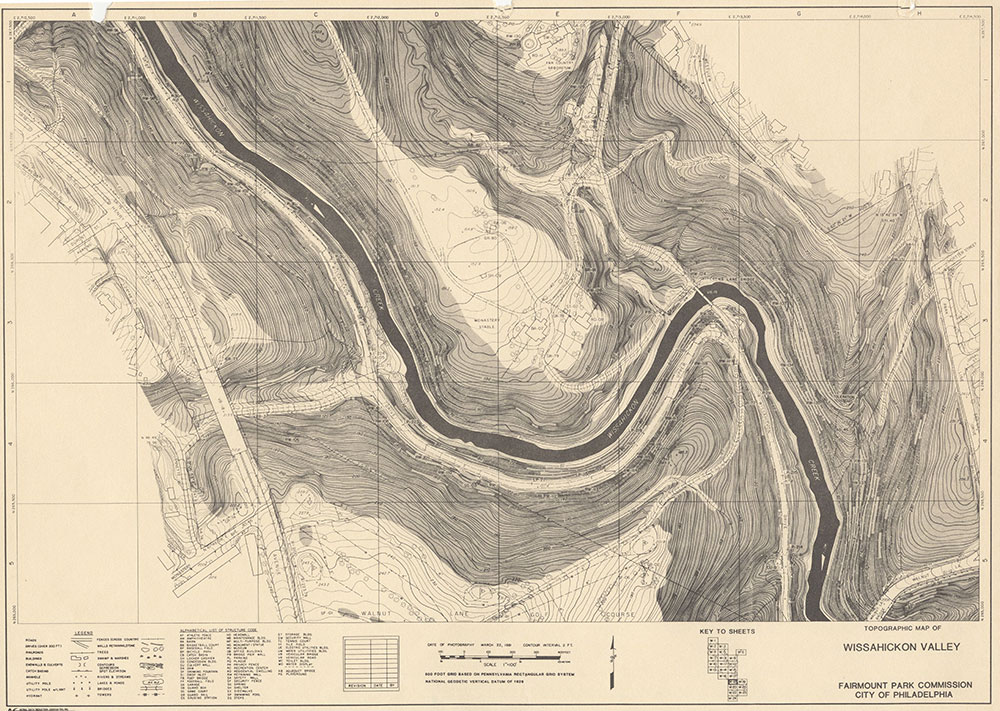 Wissahickon Valley, 1981, Map W-18