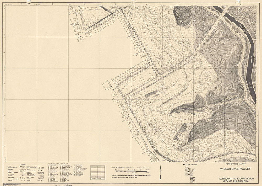 Wissahickon Valley, 1981, Map W-20