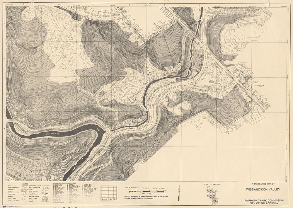 Wissahickon Valley, 1981, Map W-21