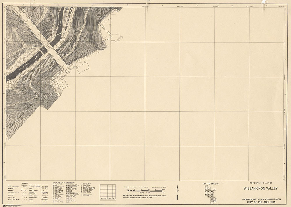 Wissahickon Valley, 1981, Map W-23