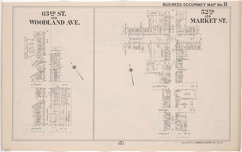 Franklin's Street and Business Occupancy Atlas of Philadelphia & Suburbs, 1946, Occupancy Map 8