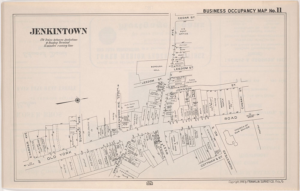 Franklin's Street and Business Occupancy Atlas of Philadelphia & Suburbs, 1946, Occupancy Map 11