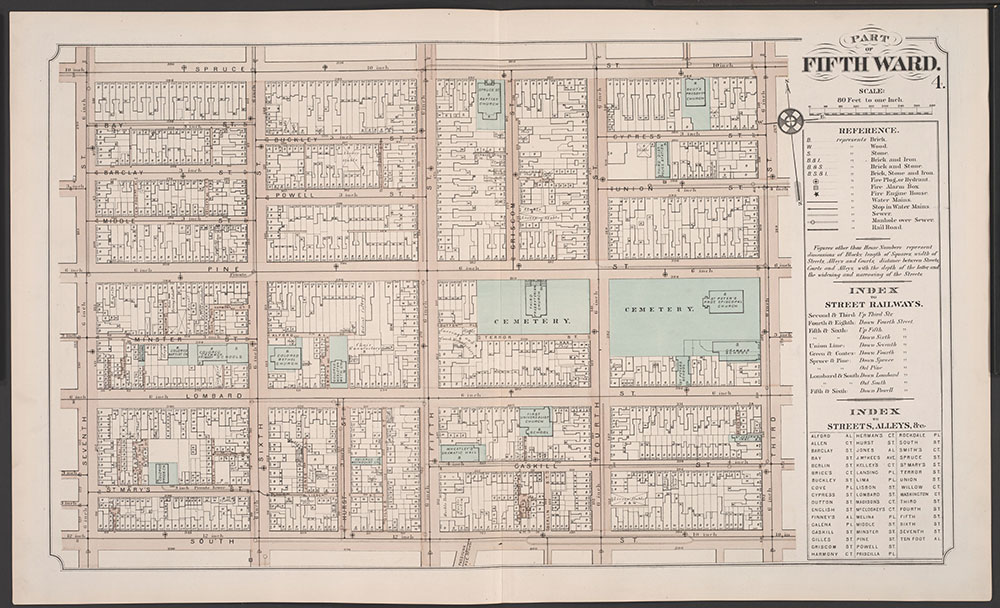 Atlas of Philadelphia, 5th, 7th & 8th Wards, 1874, Plate 4