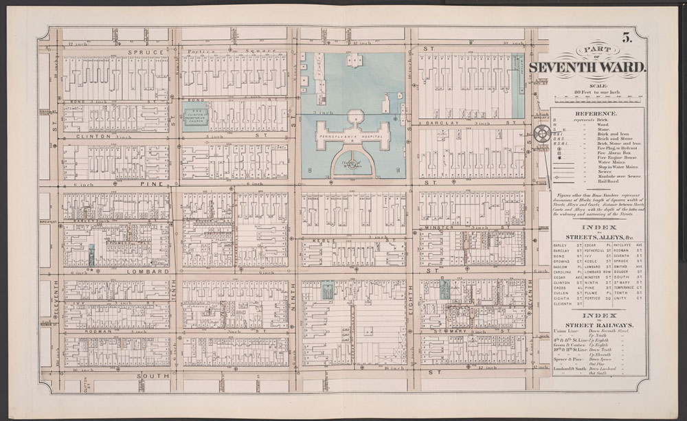 Atlas of Philadelphia, 5th, 7th & 8th Wards, 1874, Plate 5