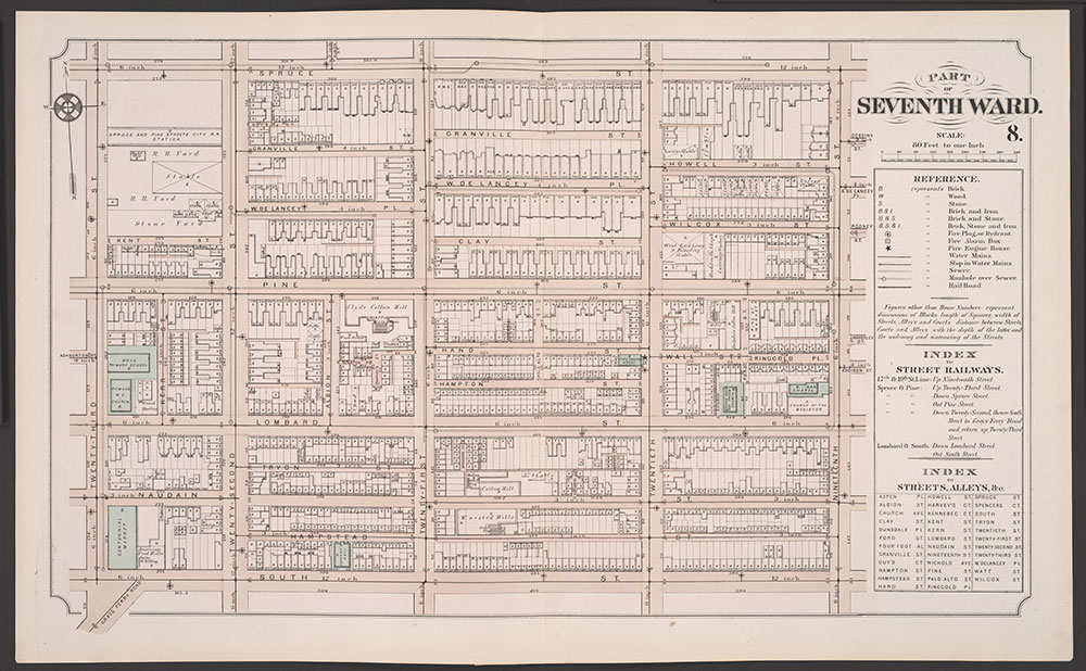 Atlas of Philadelphia, 5th, 7th & 8th Wards, 1874, Plate 8