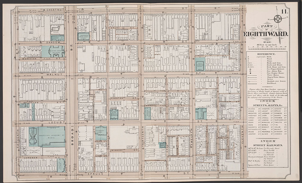 Atlas of Philadelphia, 5th, 7th & 8th Wards, 1874, Plate 11