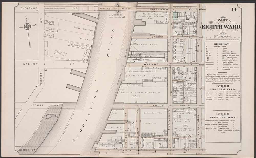 Atlas of Philadelphia, 5th, 7th & 8th Wards, 1874, Plate 14