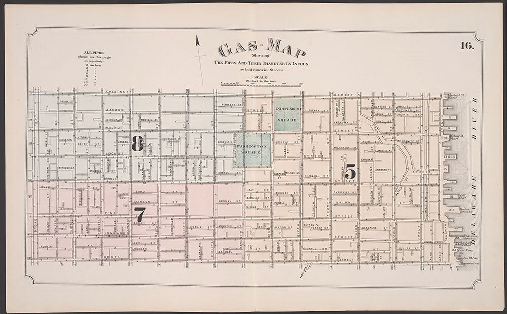 Atlas of Philadelphia, 5th, 7th & 8th Wards, 1874, Plate 16