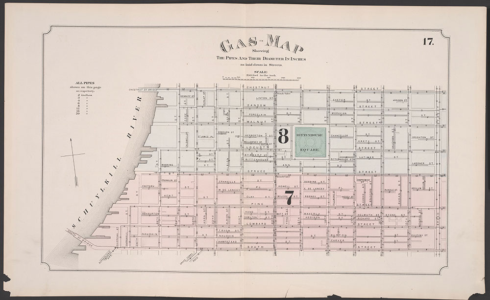 Atlas of Philadelphia, 5th, 7th & 8th Wards, 1874, Plate 17