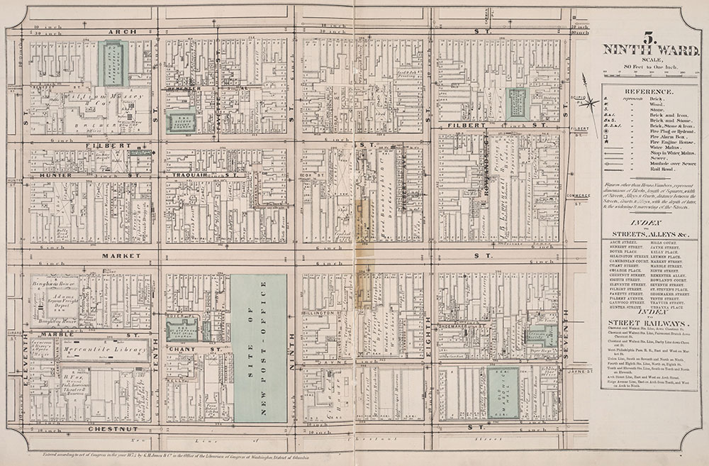 Atlas of Philadelphia, 6th, 9th and 10th Wards, 1875, Plate 5