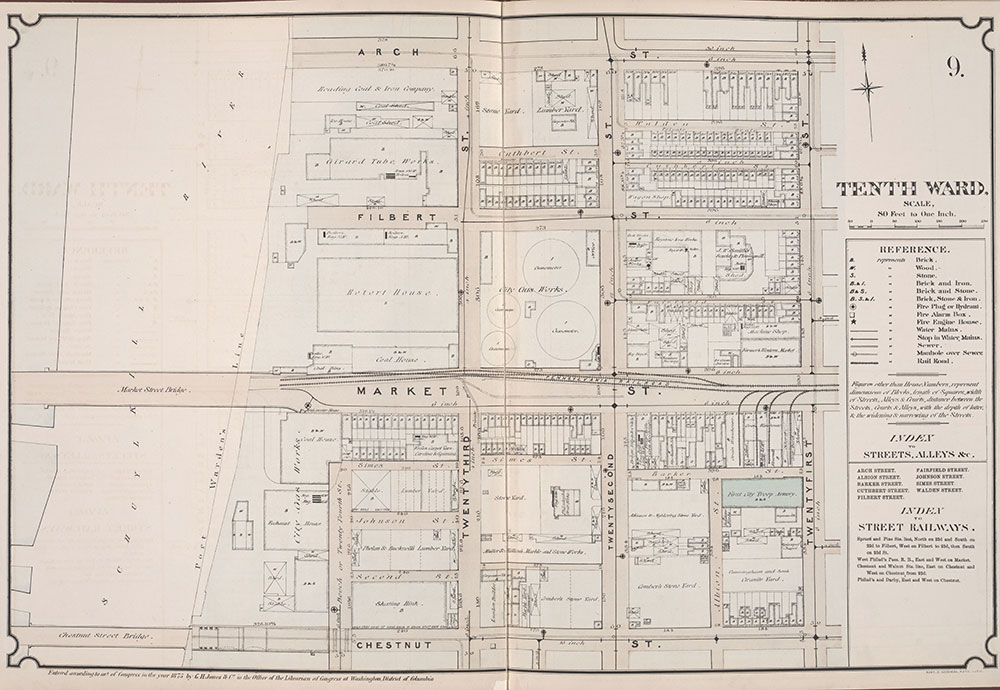 Atlas of Philadelphia, 6th, 9th and 10th Wards, 1875, Plate 9