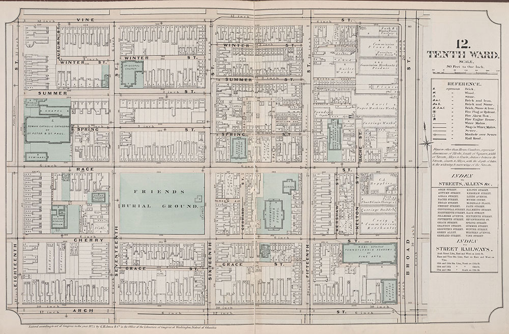 Atlas of Philadelphia, 6th, 9th and 10th Wards, 1875, Plate 12