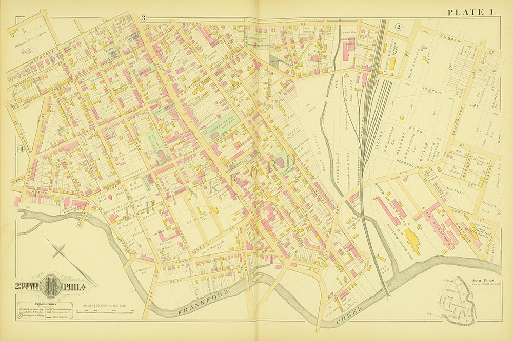 Atlas of the City of Philadelphia, 23rd Ward, Plate 1