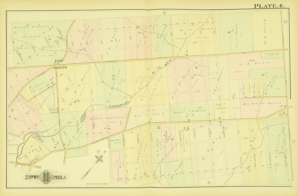 Atlas of the City of Philadelphia, 23rd Ward, Plate 6