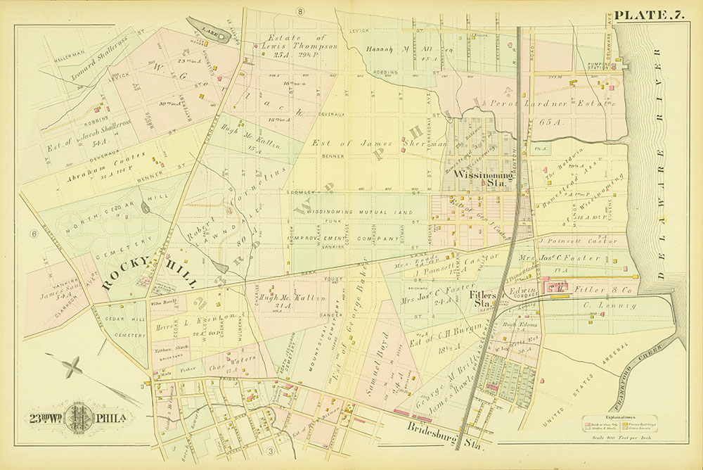 Atlas of the City of Philadelphia, 23rd Ward, Plate 7