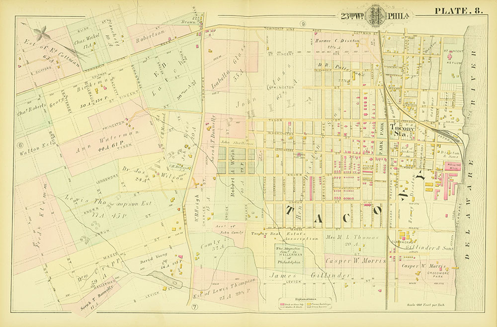 Atlas of the City of Philadelphia, 23rd Ward, Plate 8