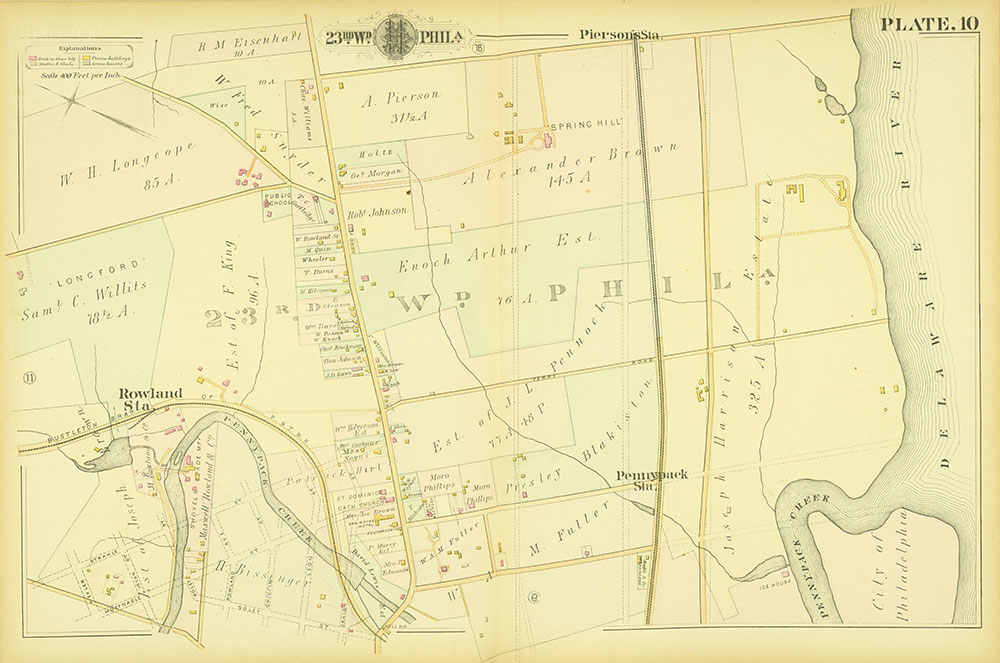 Atlas of the City of Philadelphia, 23rd Ward, Plate 10