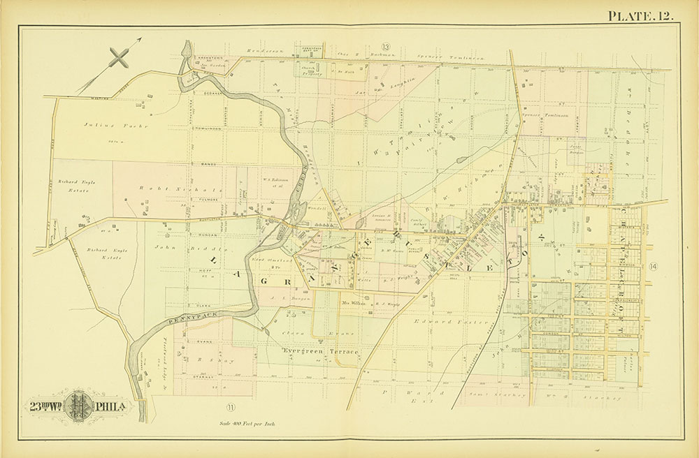 Atlas of the City of Philadelphia, 23rd Ward, Plate 12