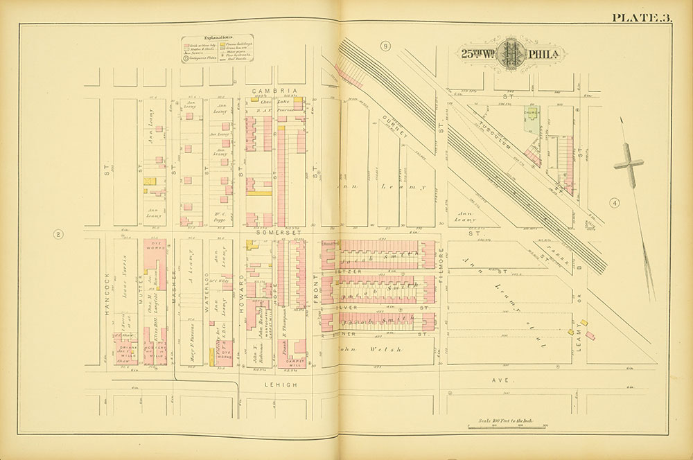 Atlas of the City of Philadelphia, 25th Ward, Plate 3
