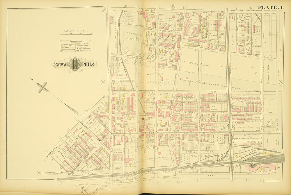 Atlas of the City of Philadelphia, 25th Ward, Plate 4