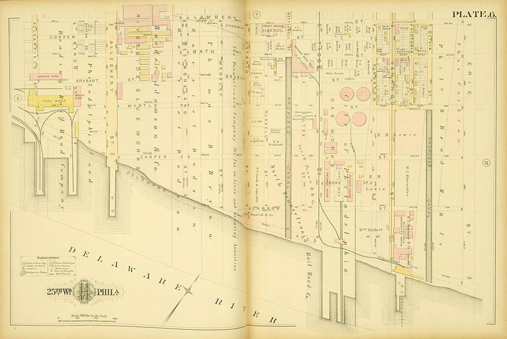 Atlas of the City of Philadelphia, 25th Ward, Plate 6