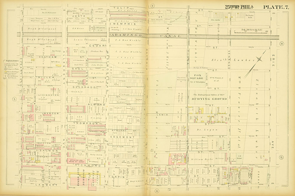 Atlas of the City of Philadelphia, 25th Ward, Plate 7