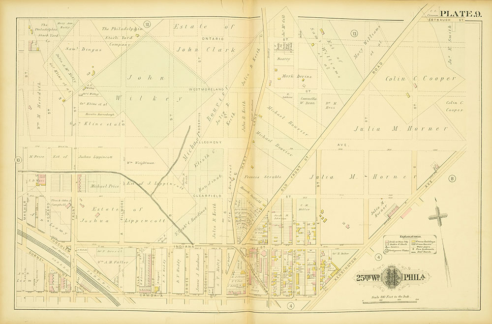 Atlas of the City of Philadelphia, 25th Ward, Plate 9