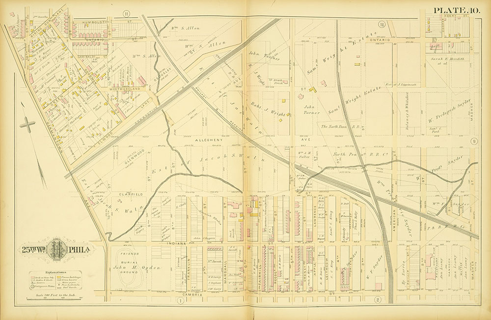 Atlas of the City of Philadelphia, 25th Ward, Plate 10
