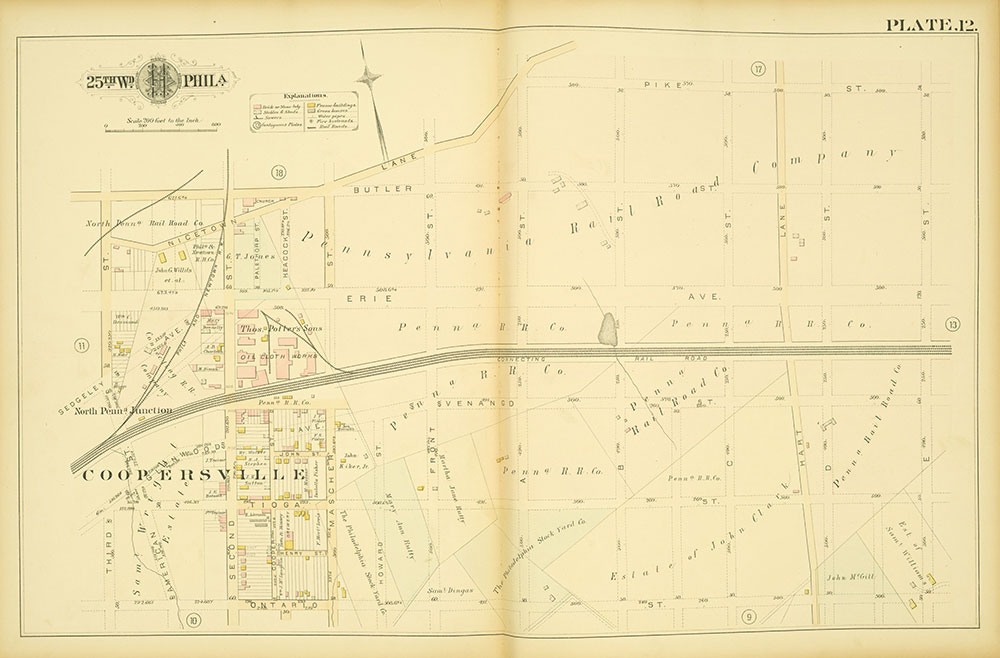Atlas of the City of Philadelphia, 25th Ward, Plate 12