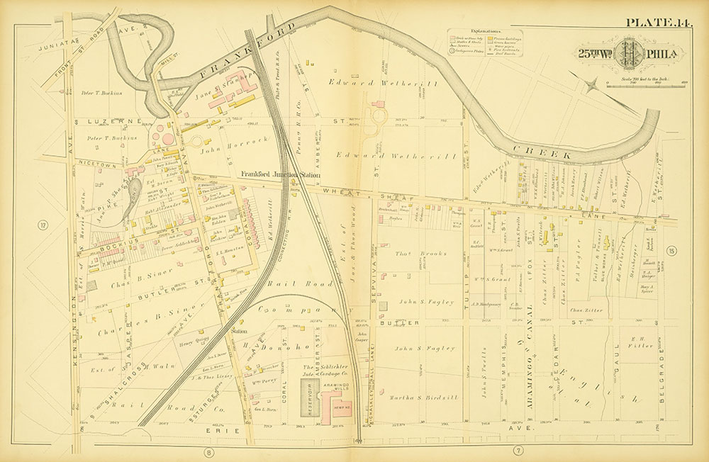 Atlas of the City of Philadelphia, 25th Ward, Plate 14