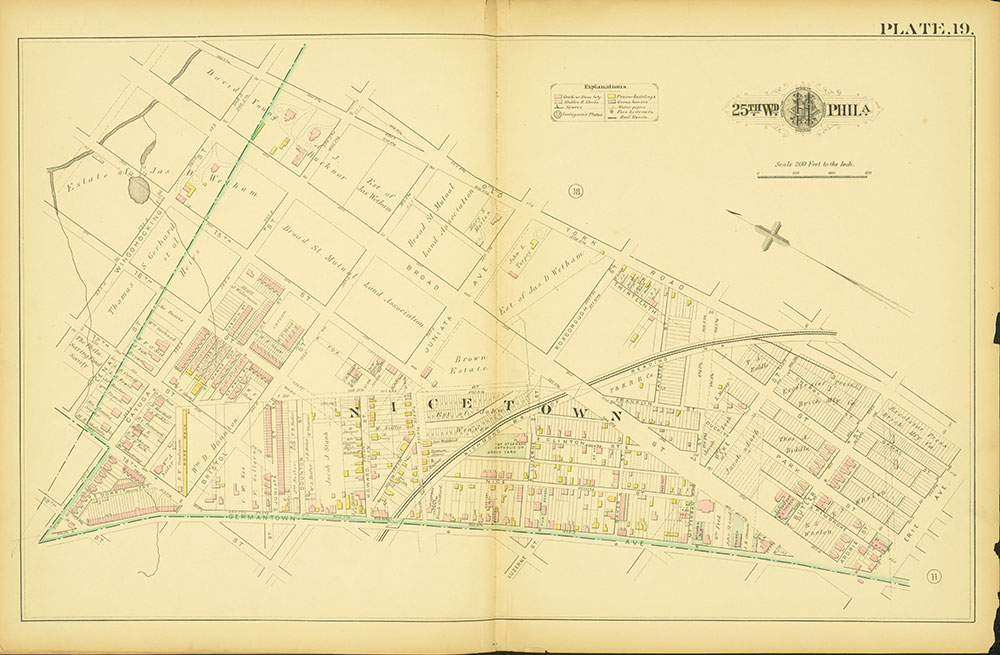 Atlas of the City of Philadelphia, 25th Ward, Plate 19
