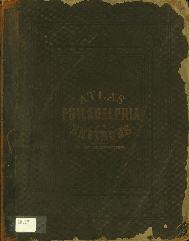 Atlas of Philadelphia and Environs, Cover