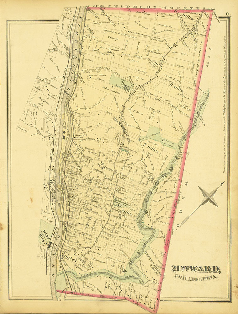 Atlas of Philadelphia and Environs, Page 9
